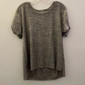 Anthropologie Gold Liquid Shine Tee